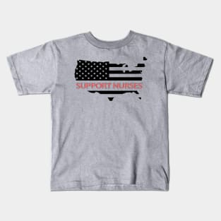 Support Nurses flag Kids T-Shirt